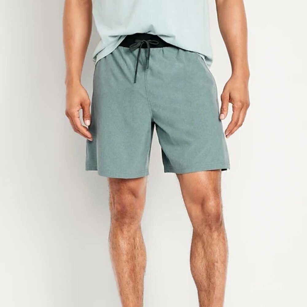 OLD NAVY Men's Jade Shadow StretchTech Hybrid Swim Trunks